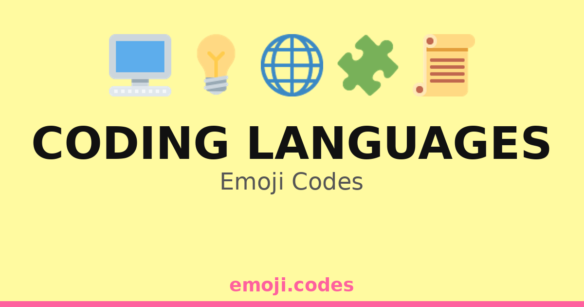 Coding Languages Emoji Codes 🌐💻📡🔍 — 349 Combinations to Copy & Paste