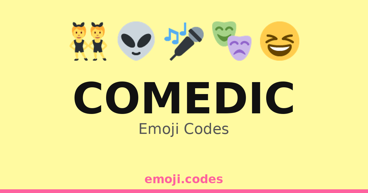 Comedic Emoji Codes 🎊😹🤣 — 339 Combinations to Copy & Paste