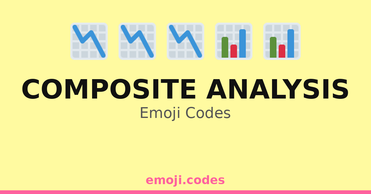 Composite Analysis Emoji Codes 📈📉📊🔬🧮 — 198 Combinations to Copy & Paste