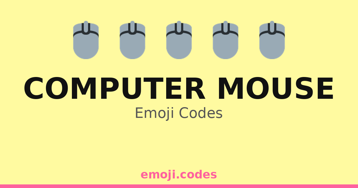 Computer Mouse Emoji Codes 💻🖱️📁🖨️ — 269 Combinations to Copy & Paste