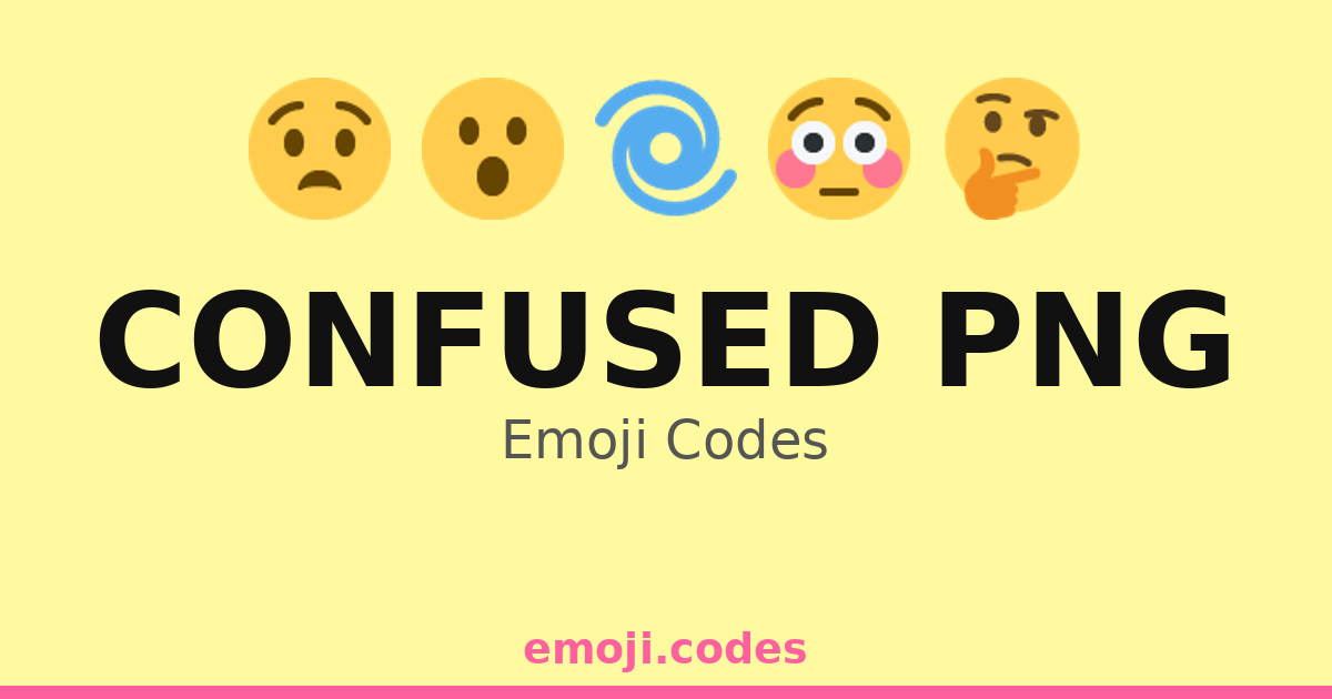 Confused Png Emoji Codes 🌀🔄 — 281 Combinations to Copy & Paste