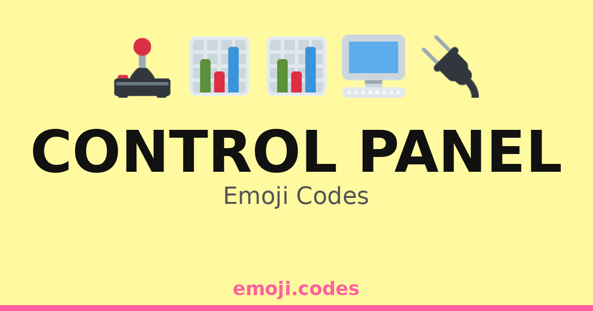 Control Rework Emoji Control Panel Emoji Codes 📊📈🔋⚡ — 203 Combinations to Copy & Paste