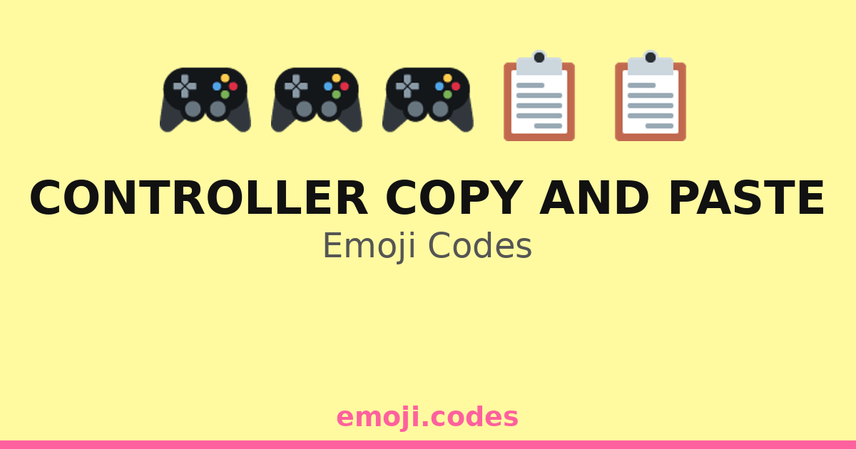 Controller Copy And Paste Emoji Codes 🎮📂📋 ️ — 28 Combinations to Copy ...
