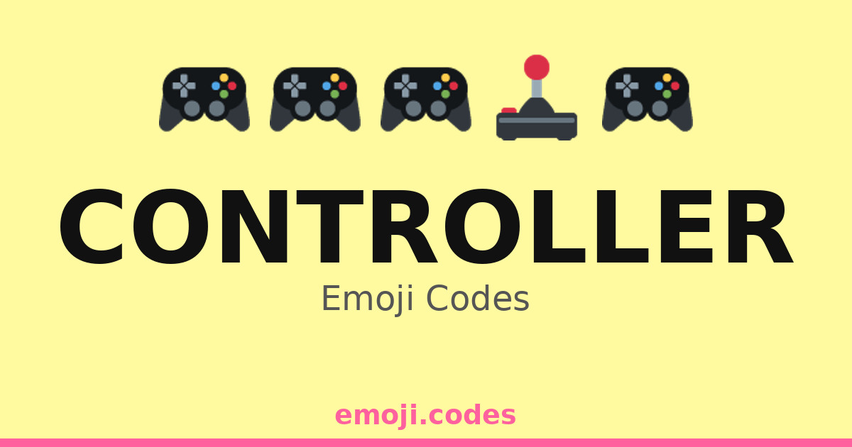 Controller Worker Code Controller Emoji Codes 🎮👾🔋 — 385 Combinations to Copy & Paste