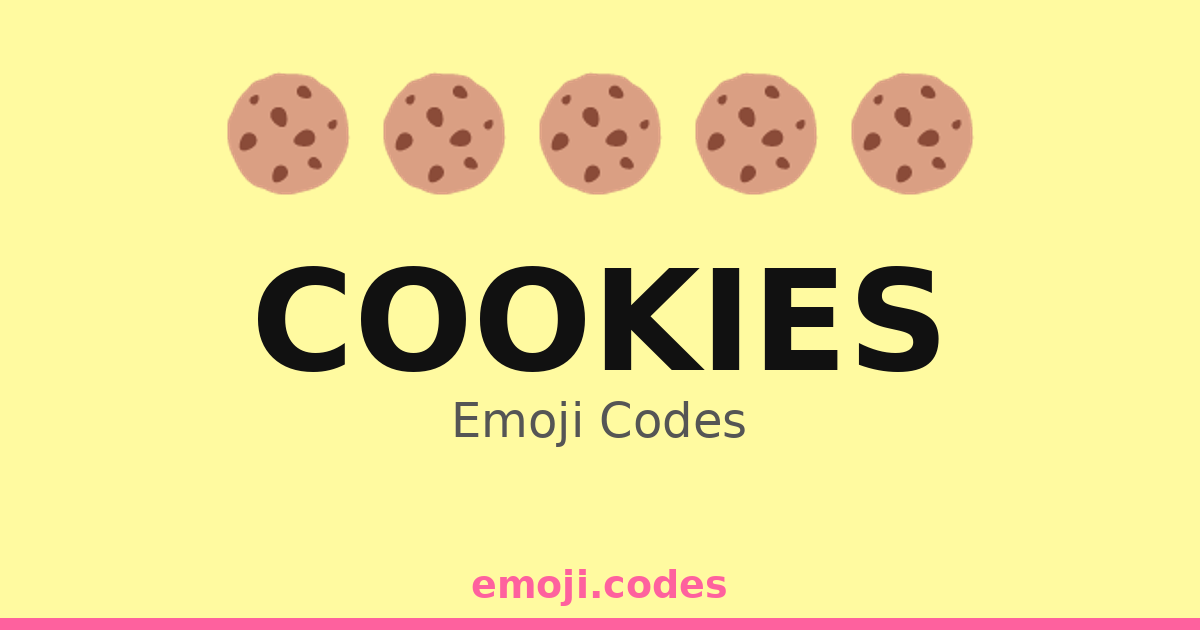 Cookies Emoji Codes 🧈 — 485 Combinations to Copy & Paste