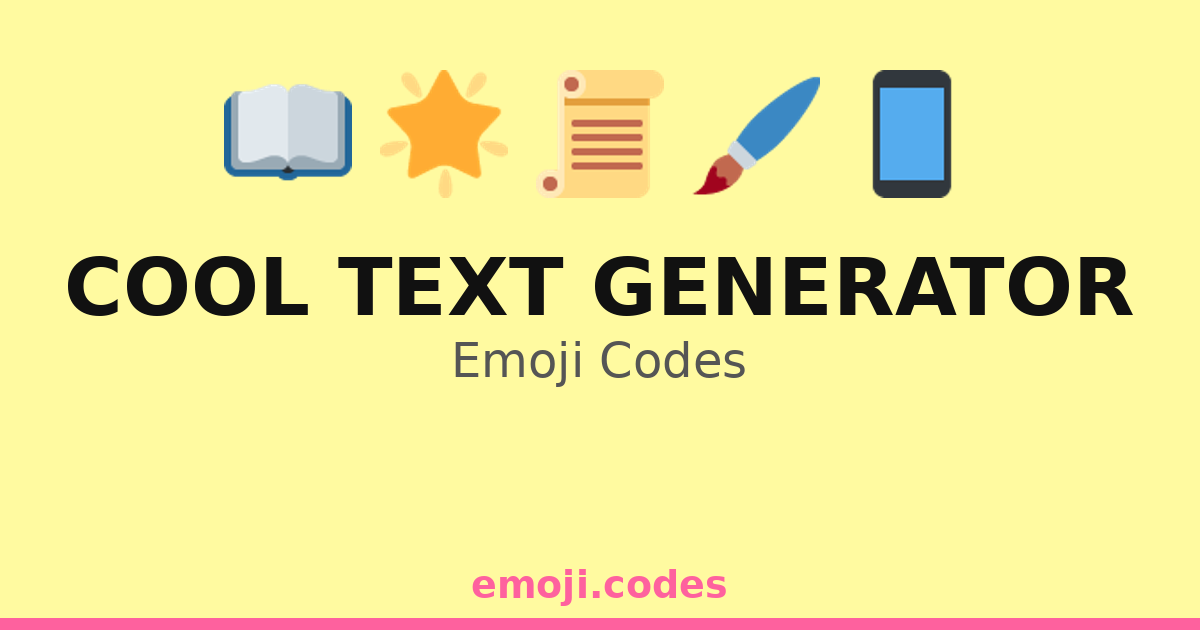 Cool Code Texts Cool Text Generator Emoji Codes 🌟🆕🔤 — 252 Combinations to Copy & Paste