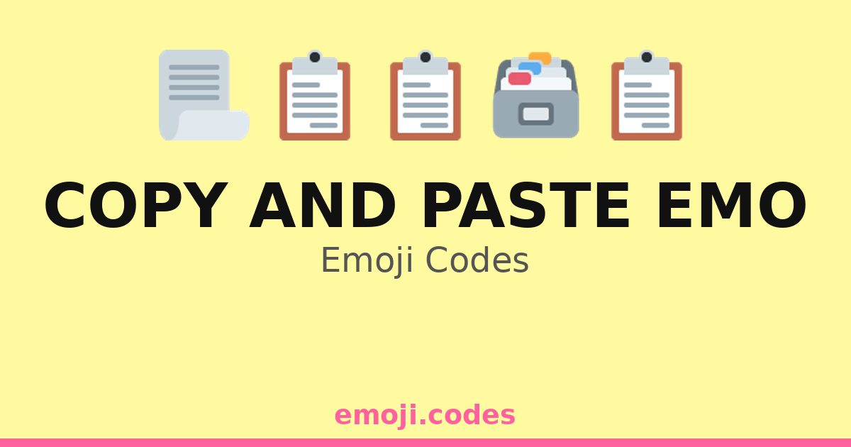 Copy And Paste Emo Emoji Codes ๐๐๐ โ 245 Combinations to Copy & Paste