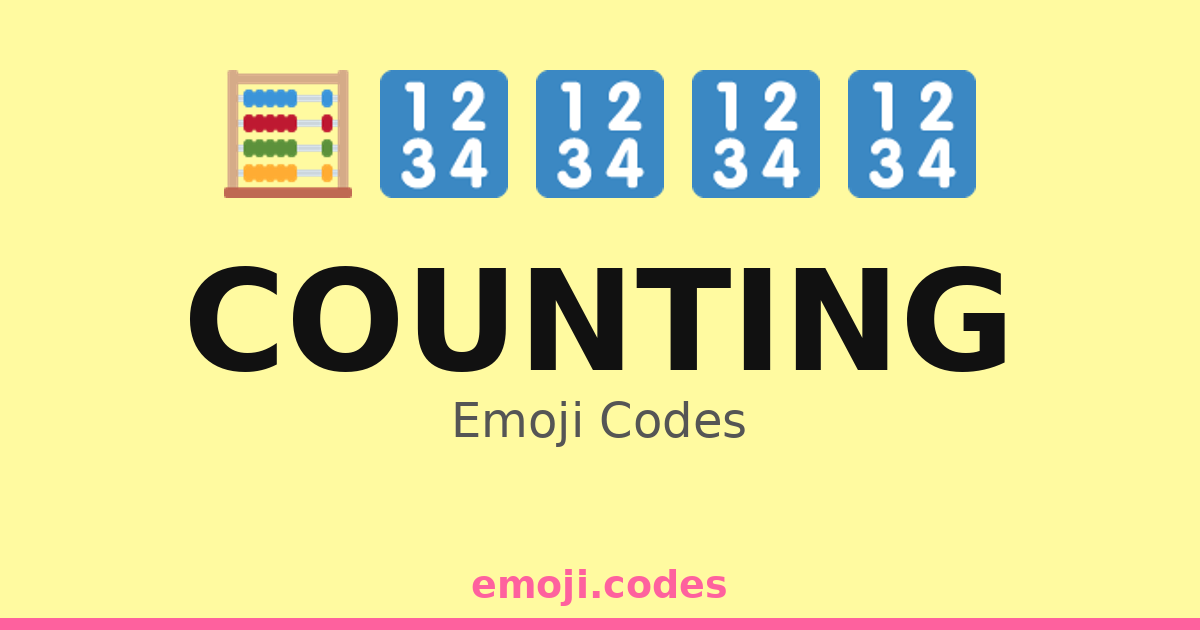 Computing Numbers Emoji Counting Emoji Codes ð
ðð â 279 Combinations to Copy & Paste