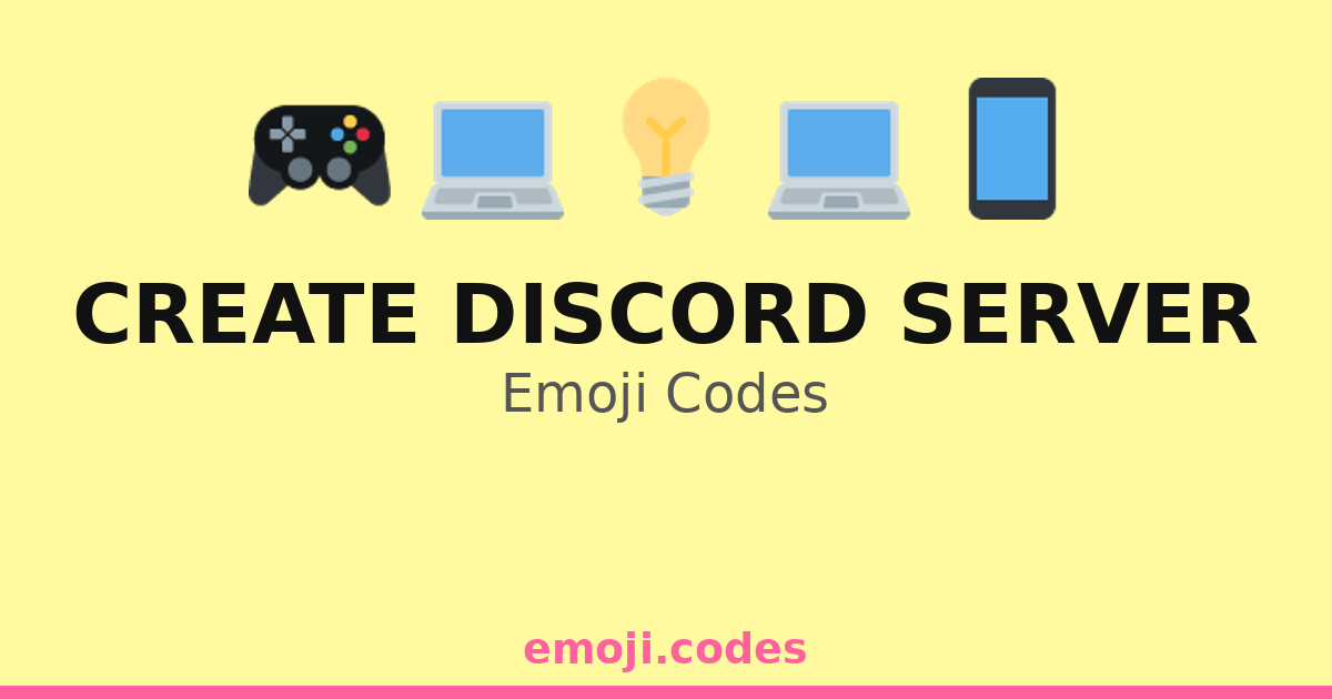 Create Discord Server Emoji Codes 🆕🎉💬 — 196 Combinations to Copy & Paste
