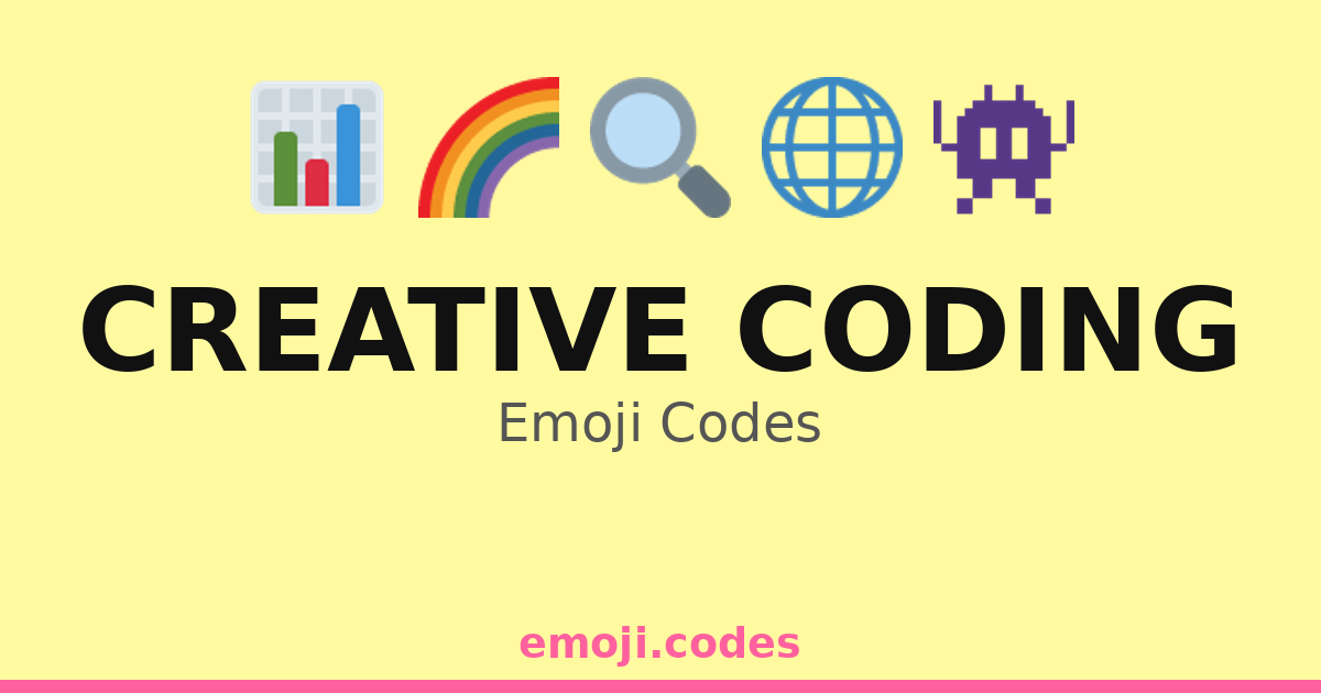 Creative Coding Emoji Codes 🌈💻🎨 — 116 Combinations to Copy & Paste
