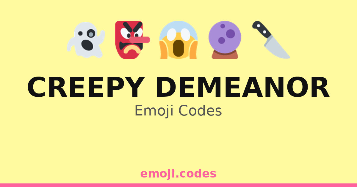 Creepy Demeanor Emoji Codes 🌑🏰🧛‍♂️ — 25 Combinations to Copy & Paste