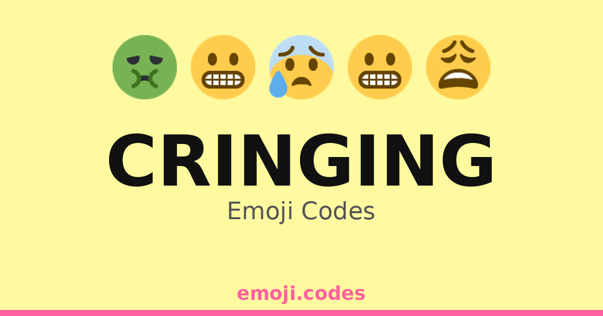 Cringing Emoji Codes 🏴 — 316 Combinations to Copy & Paste