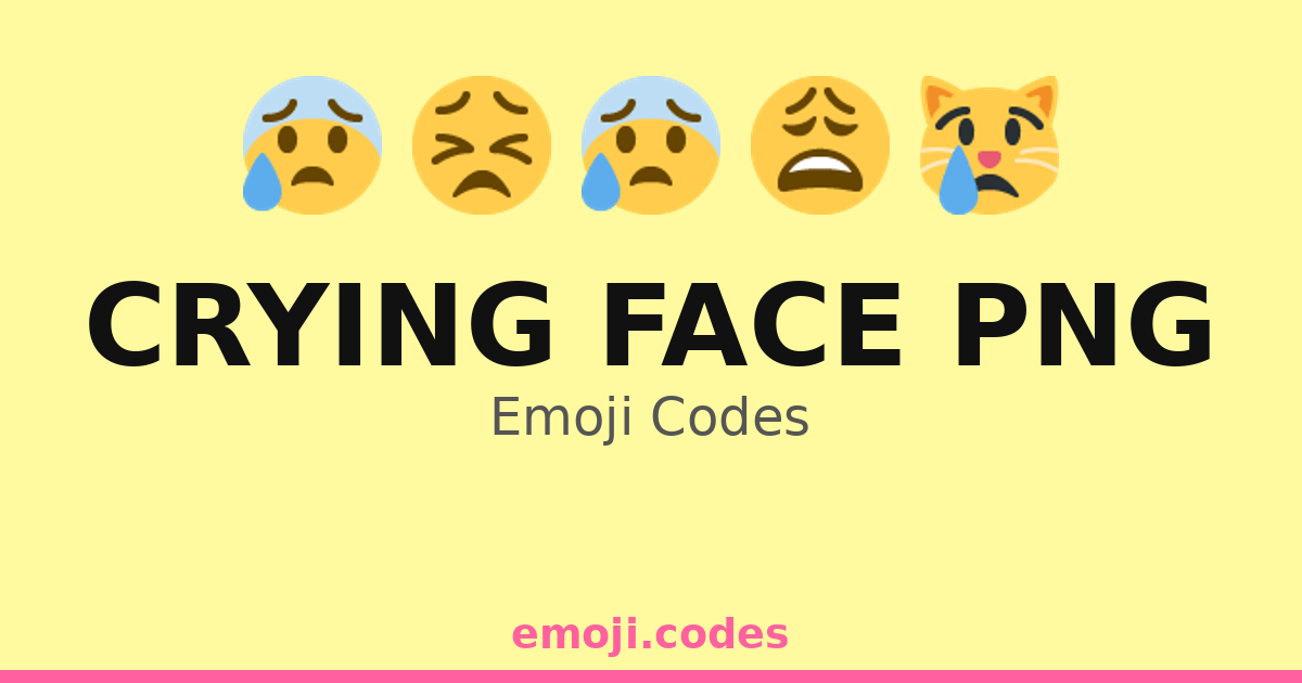 Crying Face Png Emoji Codes ๐ข๐๐ฉ๐๐๐ฐ โ 22 Combinations to Copy & Paste