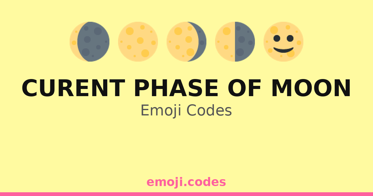 Moon Ascii Code Curent Phase Of Moon Emoji Codes 🌌🌟 🌠🌙🌜 — 450 Combinations to Copy & Paste