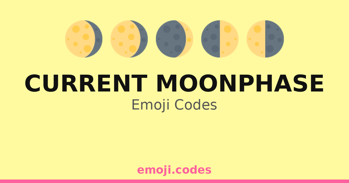 Moon Ascii Code Current Moonphase Emoji Codes 🌑🌒🌕🌟🔭 — 422 Combinations to Copy & Paste