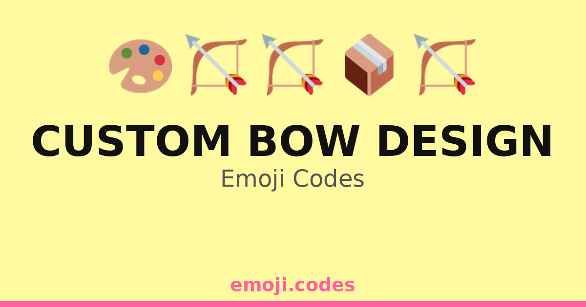 Custom Bow Design Emoji Codes 🌸🎀🌼🌻 — 122 Combinations to Copy & Paste