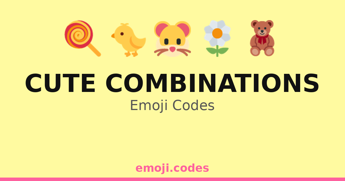 Cute Combinations Emoji Codes 🌈🐉 — 113 Combinations to Copy & Paste