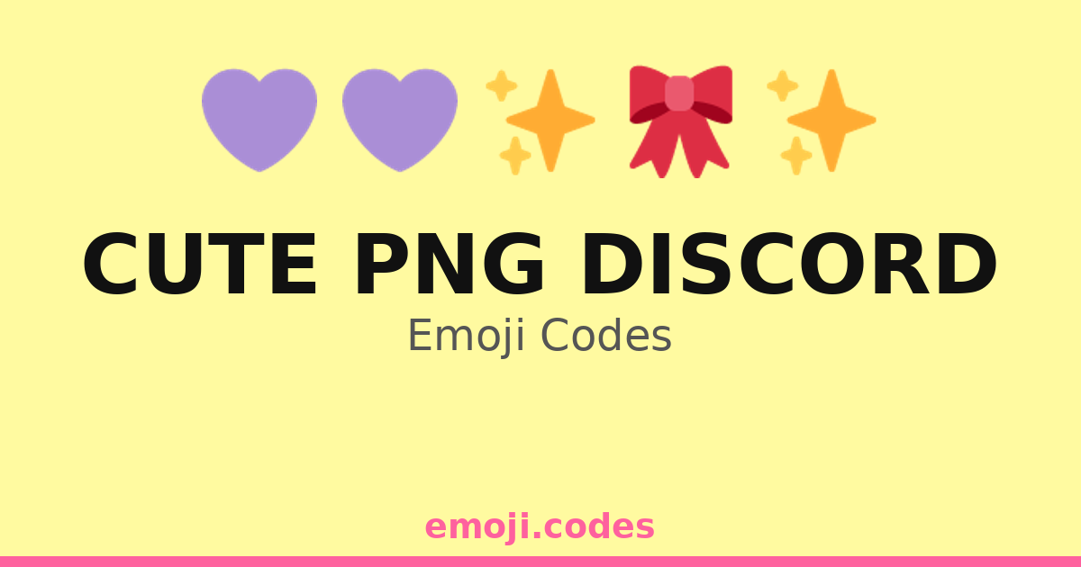 Cute Png Discord Emoji Codes ๐๐๐พ โ 68 Combinations to Copy & Paste