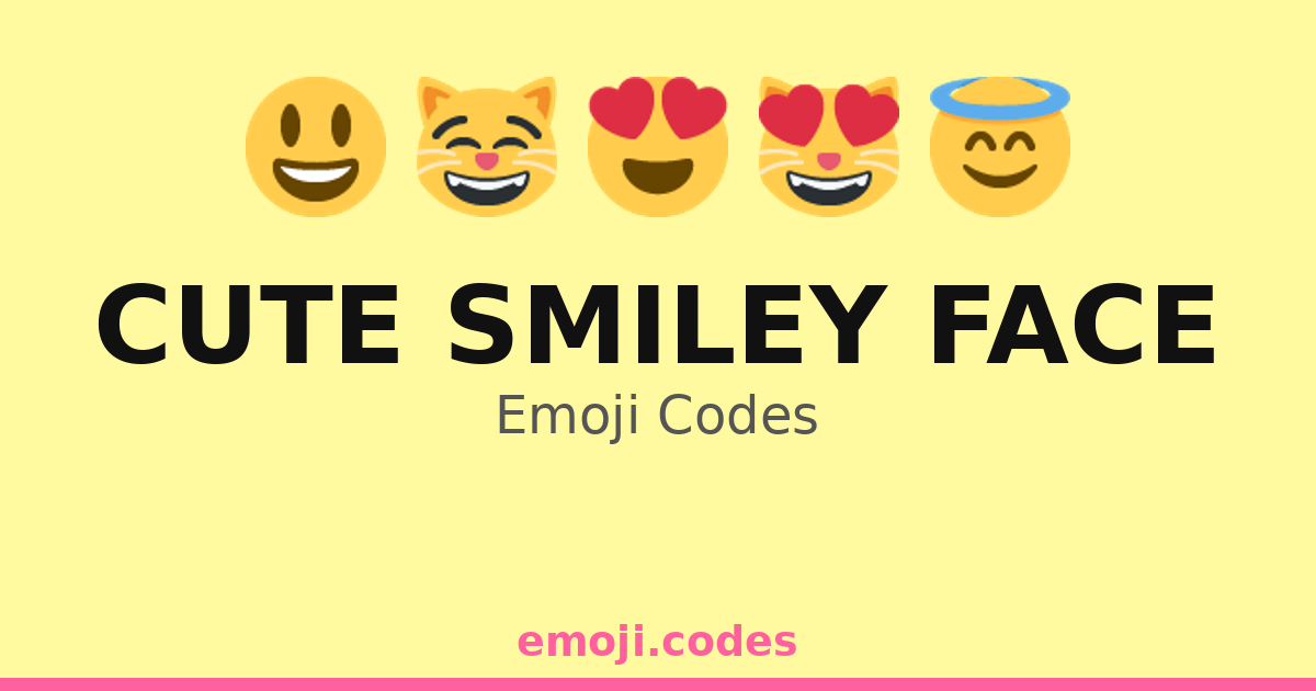 Cute Smiley Face Emoji Codes 🍦 — 169 Combinations to Copy & Paste