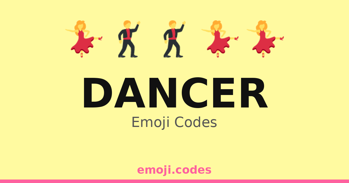 Dancer Emoji Codes 🎤💃 — 381 Combinations to Copy & Paste