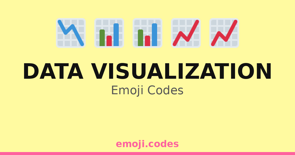 Data Visualization Emoji Codes 📈📊📉📊📅📈🖥️ — 224 Combinations to Copy & Paste