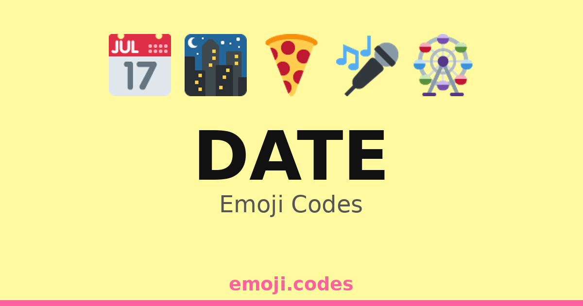 Date Emoji Codes 📆 — 500 Combinations to Copy & Paste