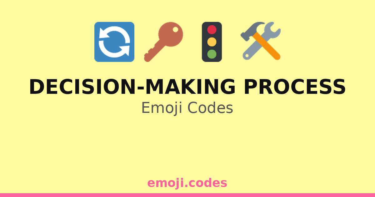 Decision-Making Process Emoji Codes πππ β 139 Combinations to Copy & Paste