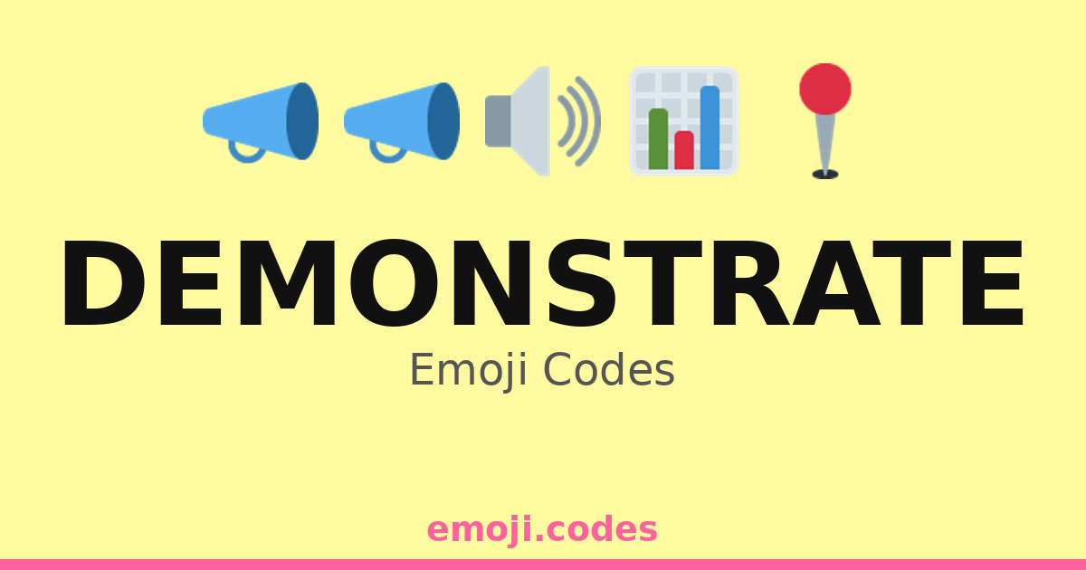 Demonstrate Emoji Codes 🎤🎶👩‍🎤 — 195 Combinations to Copy & Paste