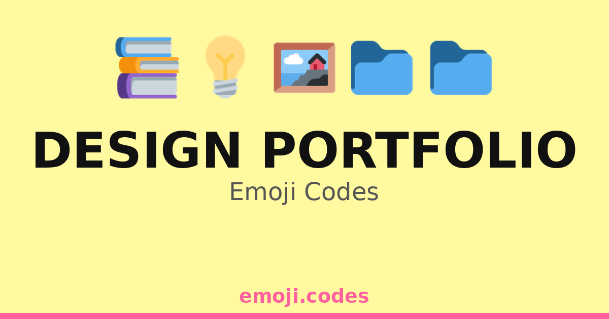 Copy Prompt Code Portfolio Design Portfolio Emoji Codes 💡🎨📁 — 84 Combinations to Copy & Paste