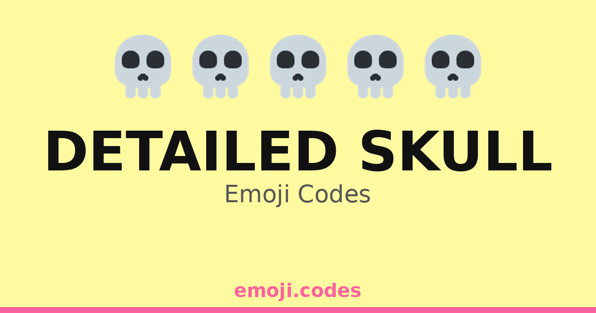 Detailed Skull Emoji Codes 💀🌋🏰🌌 — 23 Combinations to Copy & Paste