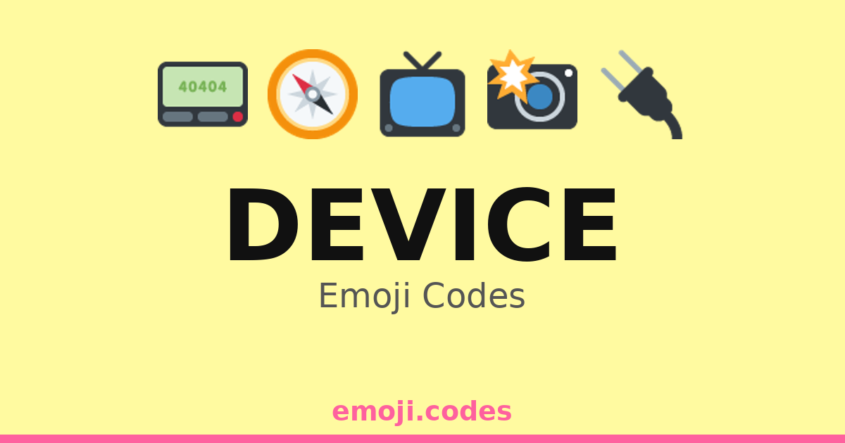 Device Emoji Codes ๐๐ โ 200 Combinations to Copy & Paste