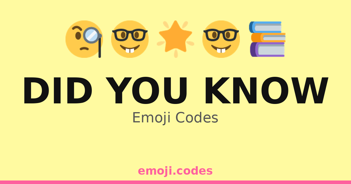 You Know Code Did You Know Emoji Codes 🌍🧬💡 — 286 Combinations to Copy & Paste