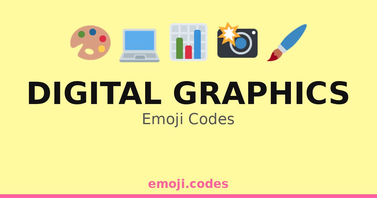 Codis Graphcis Digital Graphics Emoji Codes 🎨🖥️🌐 — 261 Combinations to Copy & Paste