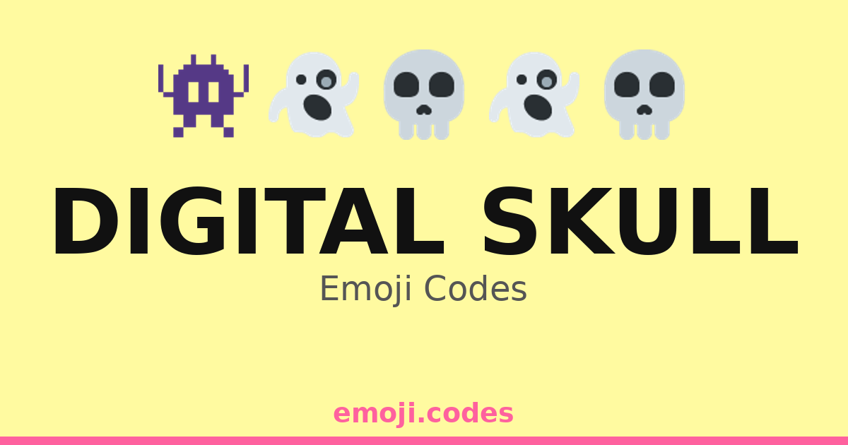 Digital Skull Emoji Codes 👻💀💾 — 312 Combinations to Copy & Paste