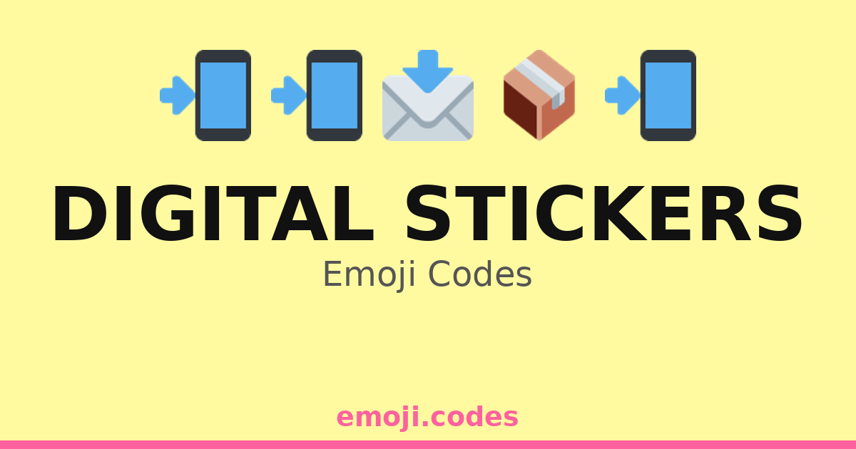 Digital Stickers Emoji Codes 💻📱🖥️📲💾 — 194 Combinations to Copy & Paste