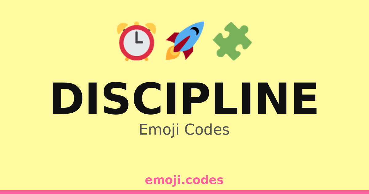 Smiley Discipline Discipline Emoji Codes 🚀🌟🔑 — 95 Combinations to Copy & Paste