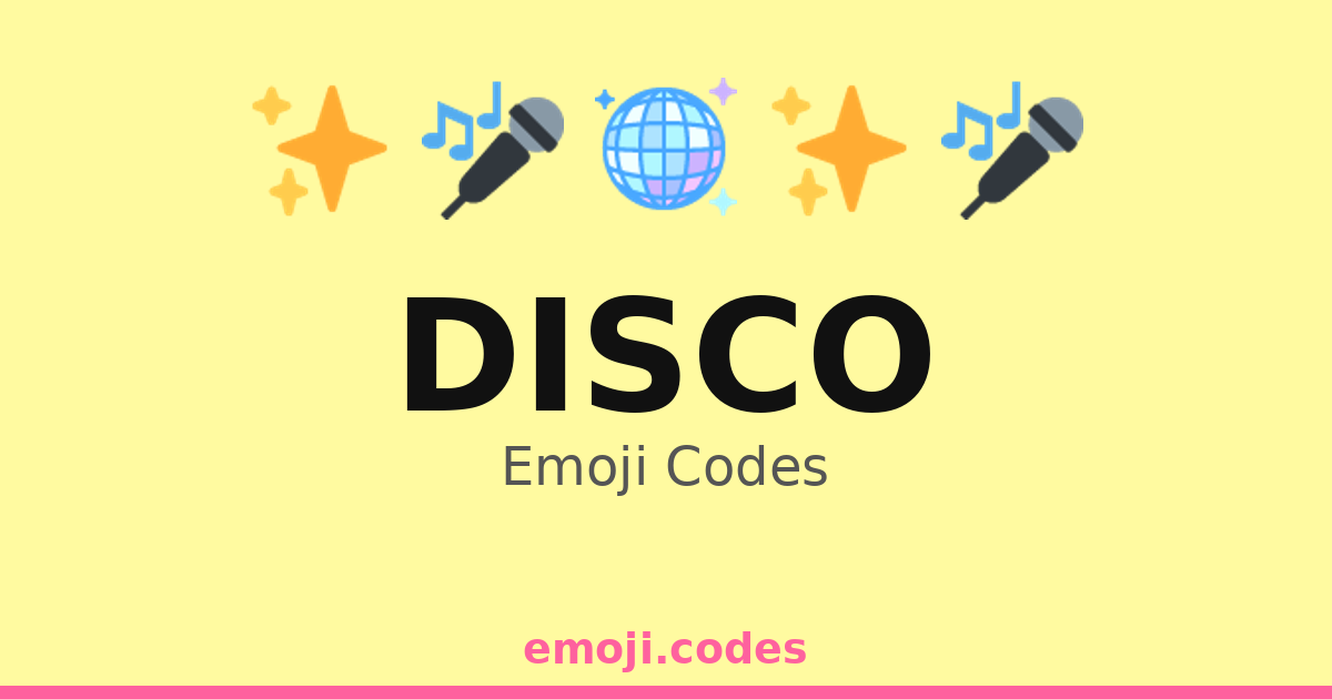 Disco Emoji Codes 🪩 — 444 Combinations to Copy & Paste