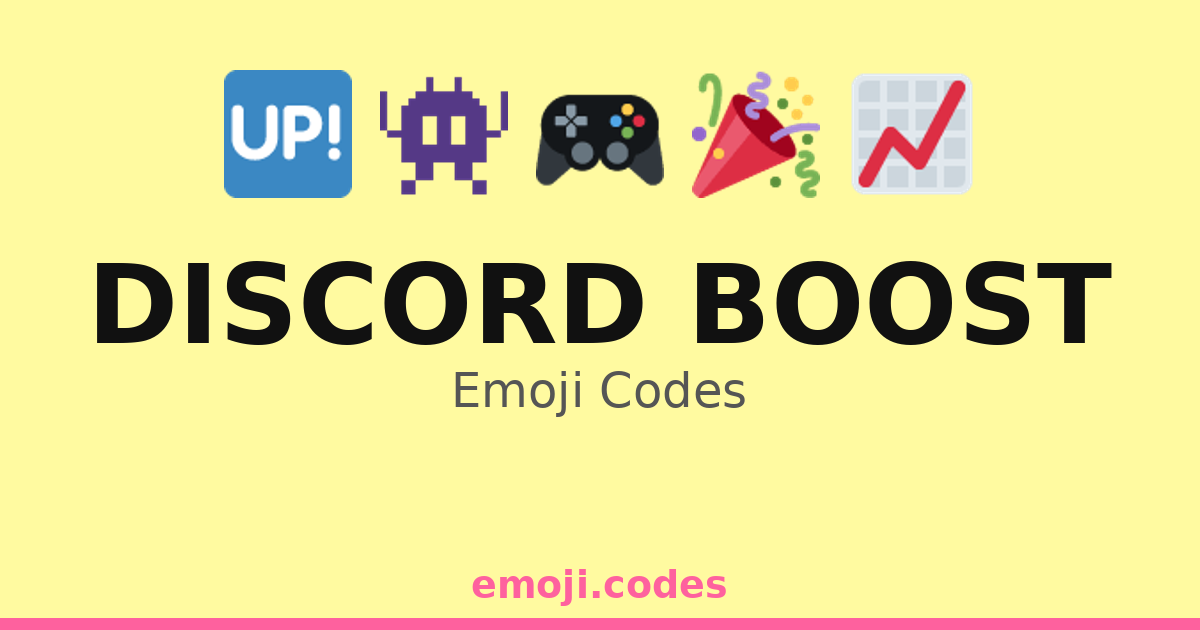Discord Boost Emoji Codes 🆙📈 — 60 Combinations to Copy & Paste