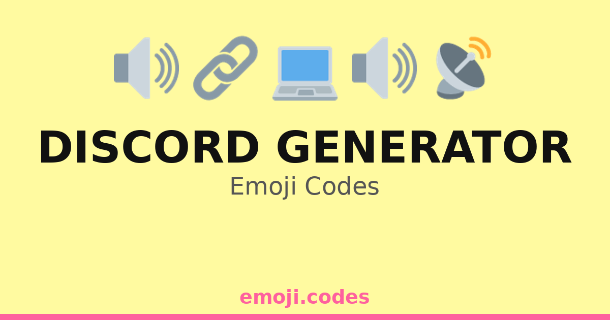 Discord Generator Emoji Codes 🌍👥🖥️ — 268 Combinations to Copy & Paste