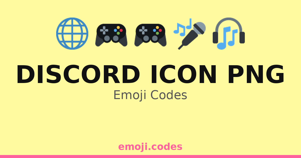 Discord Icon Png Emoji Codes 🌐👾 — 62 Combinations to Copy & Paste