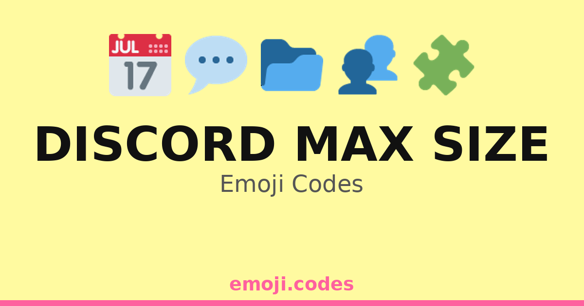 Discord Max Size Emoji Codes 🌐🗄️🛡️ — 57 Combinations to Copy & Paste