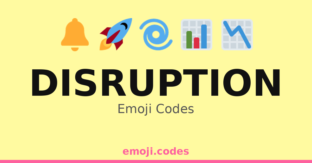 Disruption Emoji Codes 🌀💣⚡ — 135 Combinations to Copy & Paste