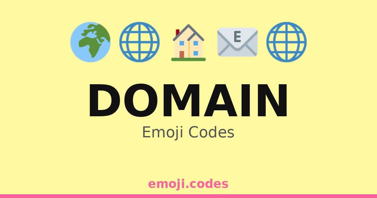 Domain Emoji Codes 🌌🌍🛰️🔭 — 317 Combinations to Copy & Paste