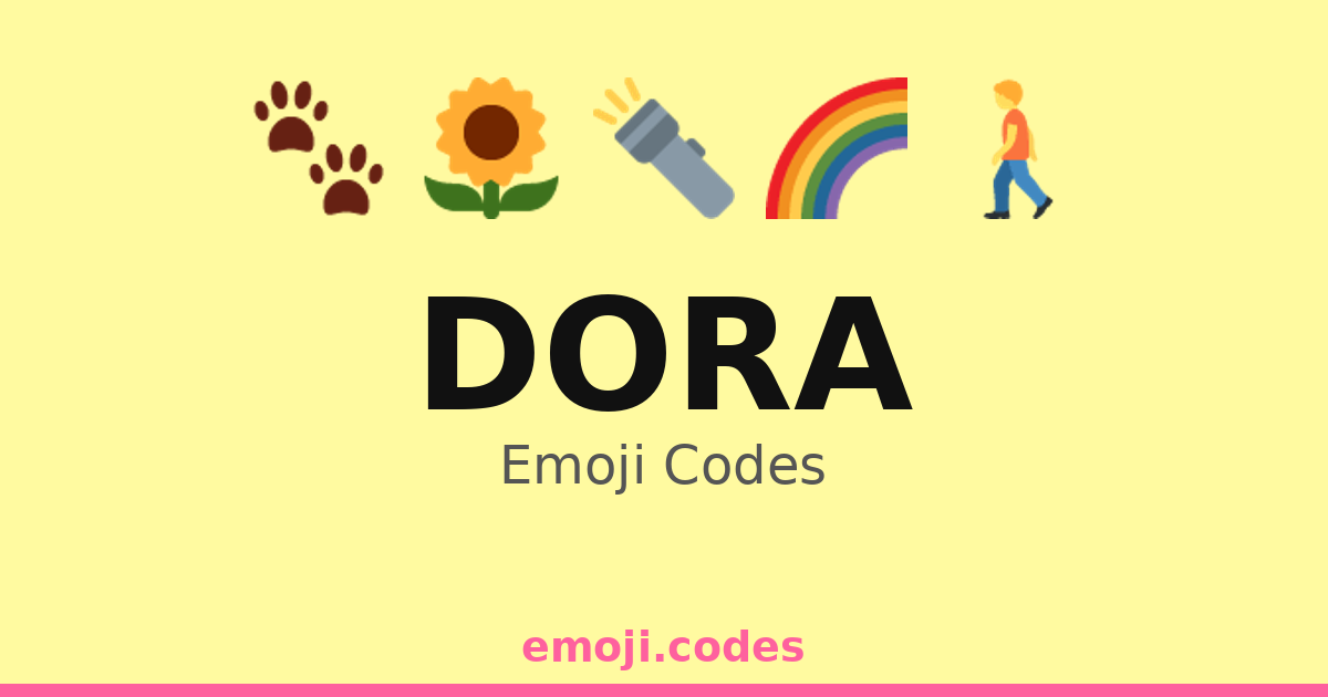 Dora Emoji Codes 🌈🏖️🐬 — 8 Combinations to Copy & Paste
