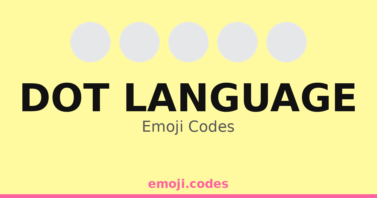 Dot Language Emoji Codes 🔴💡🔍 — 128 Combinations to Copy & Paste