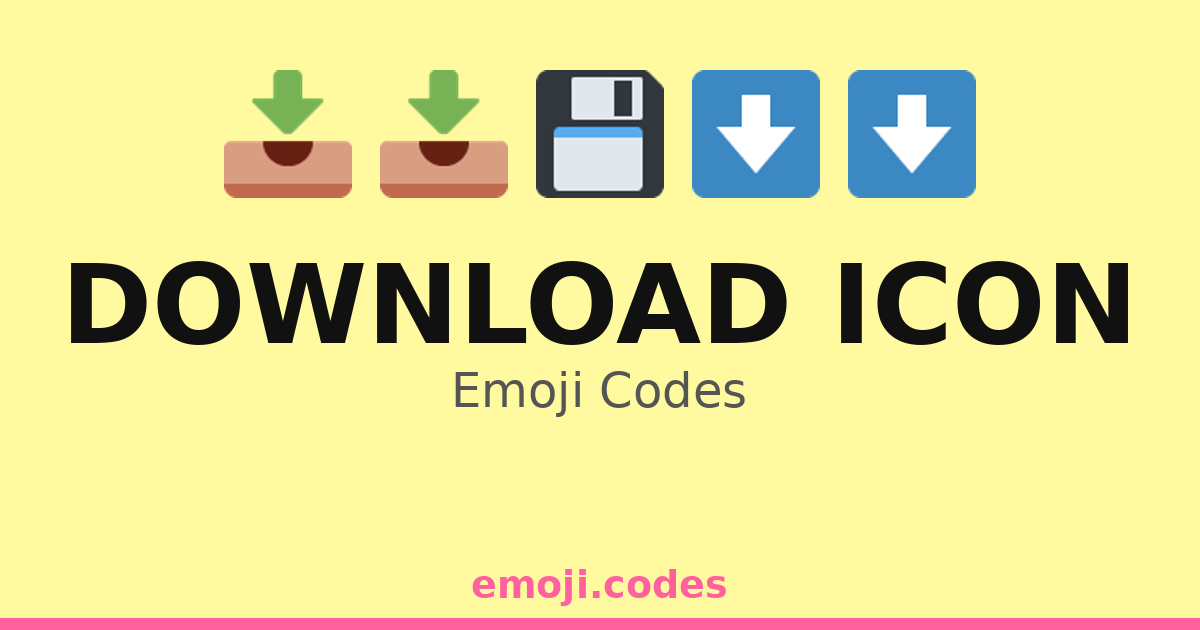 Download Icon Emoji Codes 💾📡 — 162 Combinations to Copy & Paste