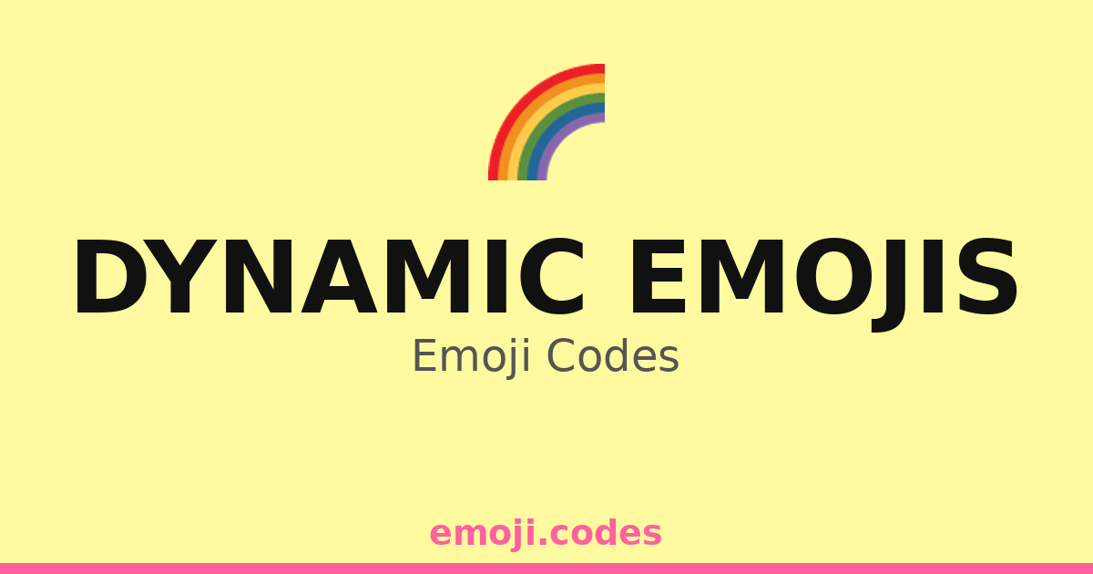 Dynamic Emojis Emoji Codes ๐โ๏ธ โ 123 Combinations to Copy & Paste