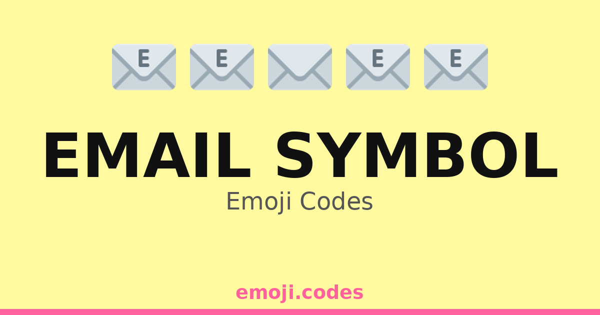 Email Symbol Emoji Codes 📧📬📭 ️📮💌💻📱🖥️💼🌐 — 18 Combinations to Copy & Paste