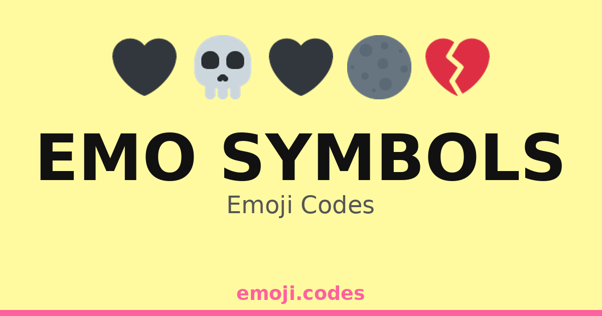 Emo Button Example Emo Symbols Emoji Codes 🎹 — 376 Combinations to Copy & Paste