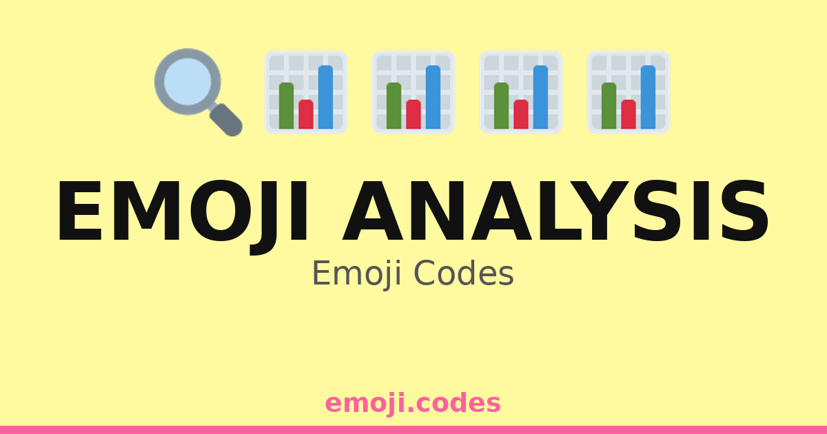 Emoji Analysis Emoji Codes 📈📉📊💻📝 — 95 Combinations to Copy & Paste